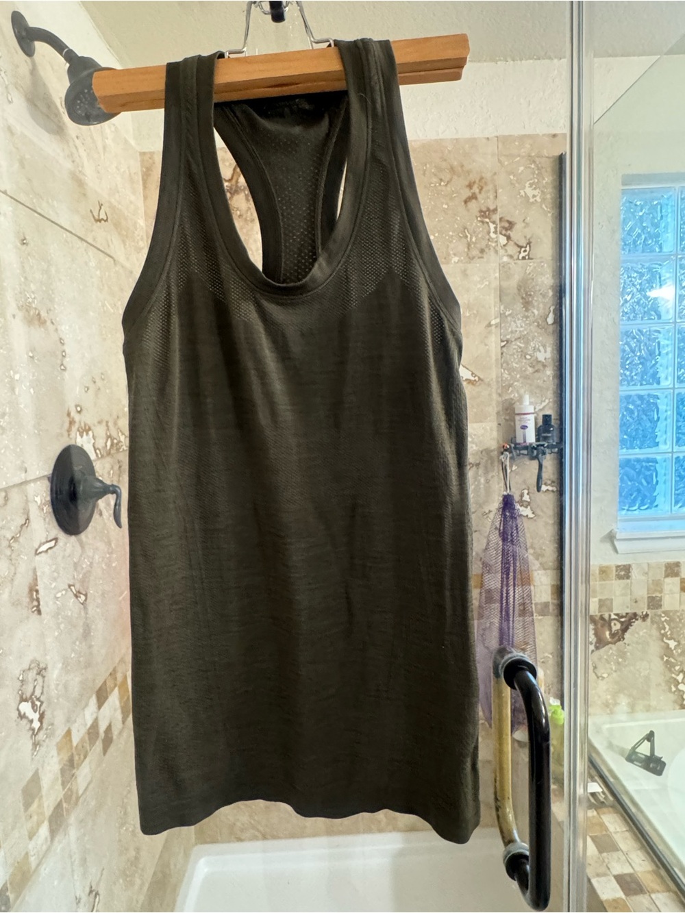 Athleta Momentum Olive Racerback